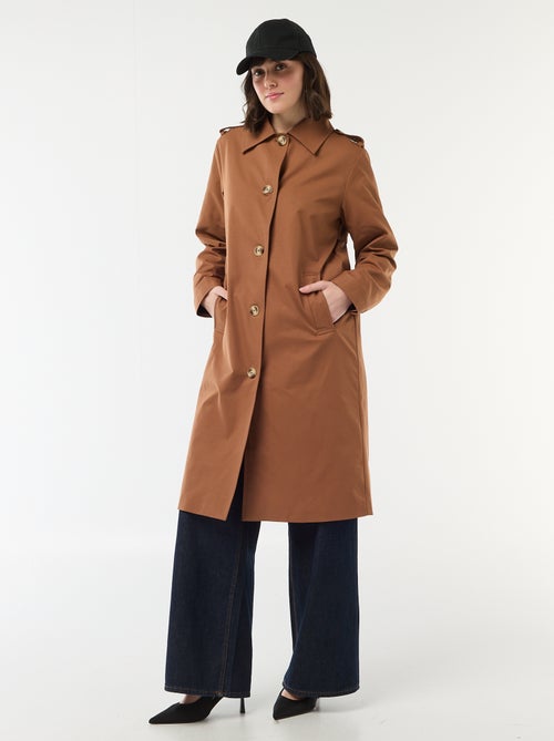 Trench midi con colletto a camicia - Kiabi