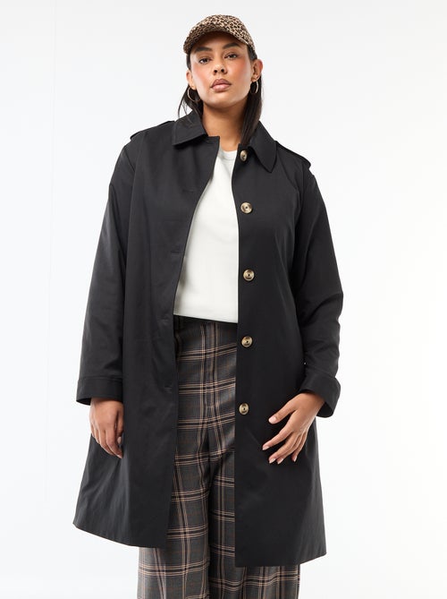 Trench midi con colletto a camicia - Kiabi Trench midi con colletto a camicia - Kiabi