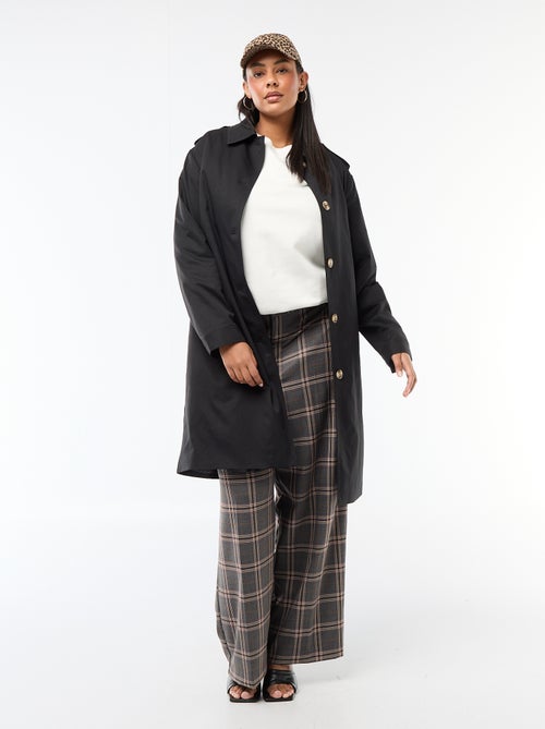 Trench midi con colletto a camicia - Kiabi Trench midi con colletto a camicia - Kiabi