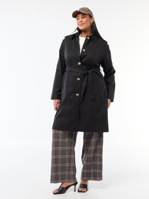 Trench midi con colletto a camicia - Kiabi Trench midi con colletto a camicia - Kiabi