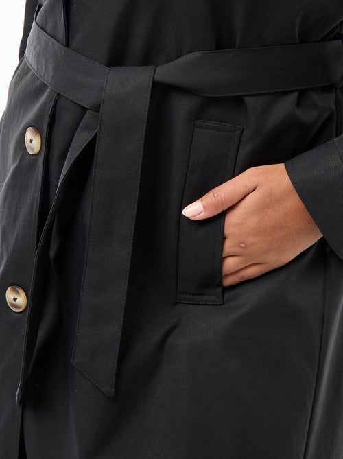 Trench midi con colletto a camicia - Kiabi Trench midi con colletto a camicia - Kiabi