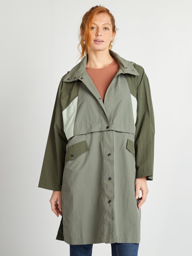 Trench oversize 2 in 1 KAKI - Kiabi