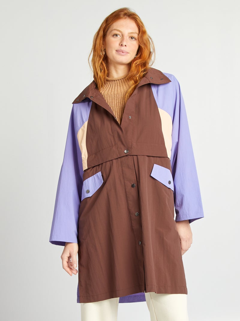Trench oversize 2 in 1 MARRONE - Kiabi