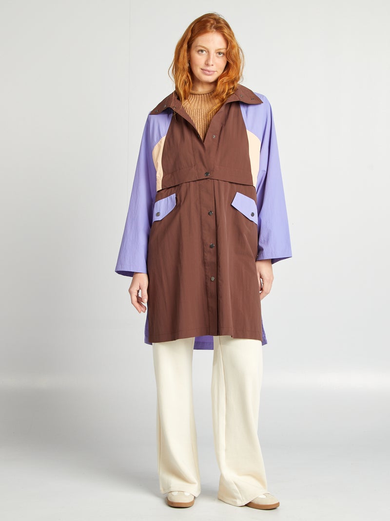Trench oversize 2 in 1 MARRONE - Kiabi