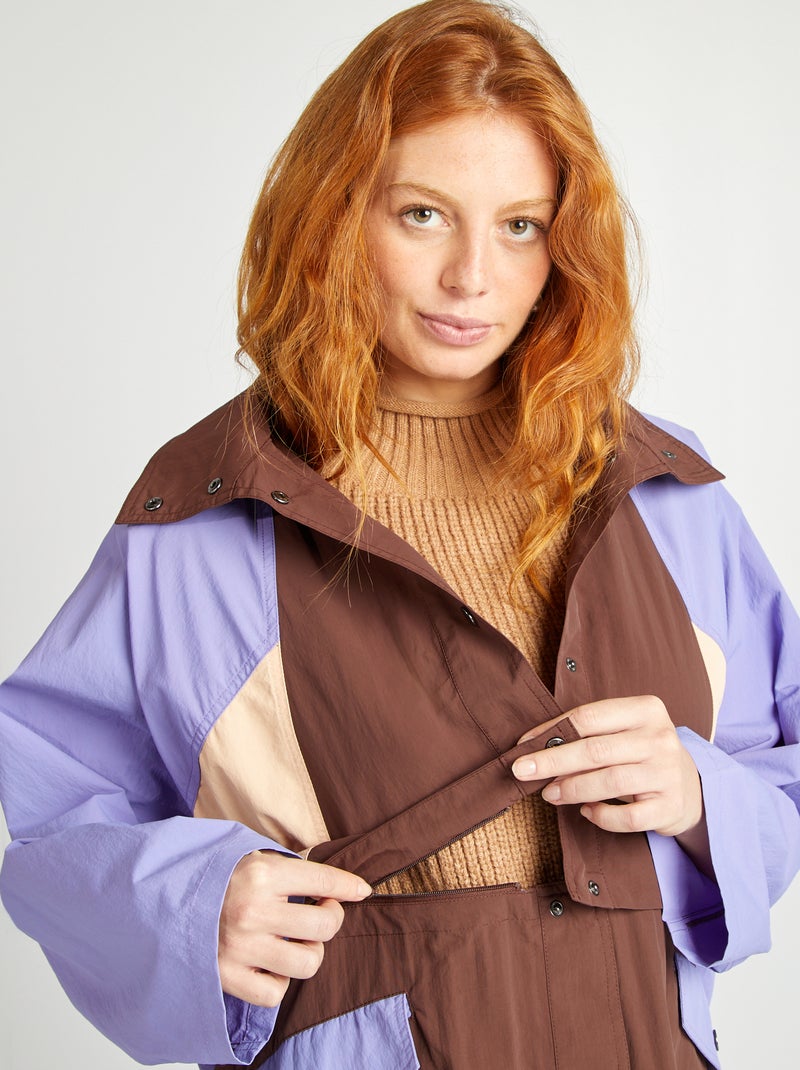 Trench oversize 2 in 1 MARRONE - Kiabi