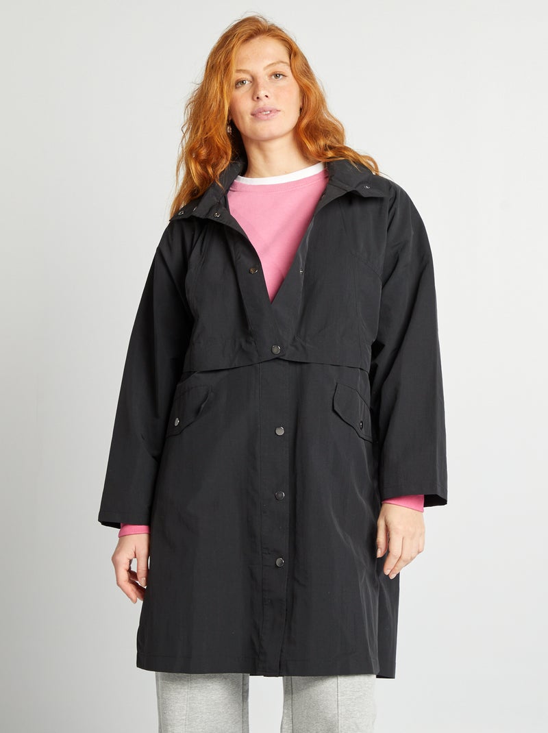 Trench oversize 2 in 1 nero - Kiabi