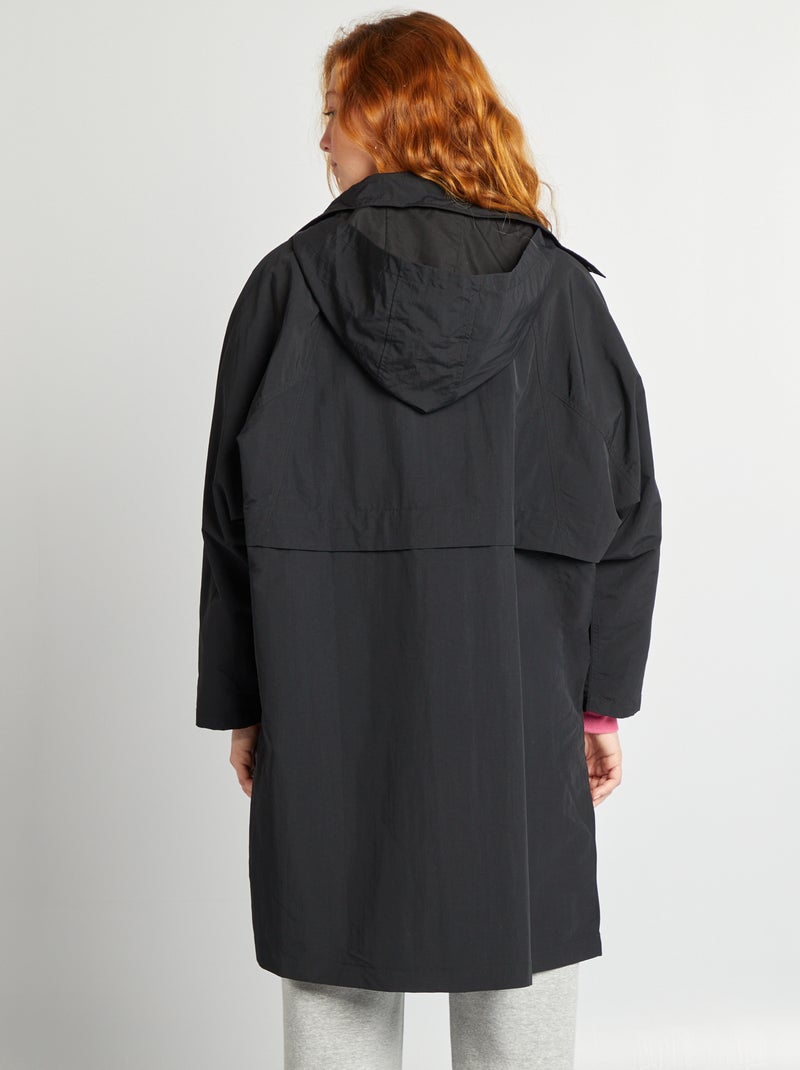 Trench oversize 2 in 1 nero - Kiabi