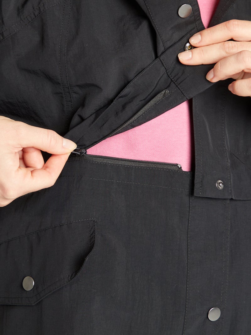 Trench oversize 2 in 1 nero - Kiabi