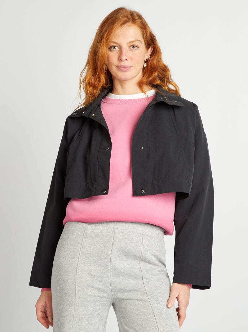 Trench oversize 2 in 1 nero - Kiabi