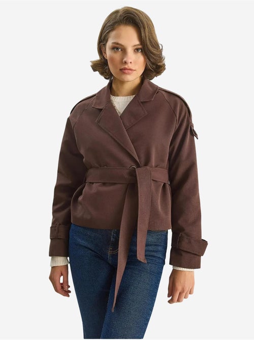Trench oversize con chiusura a cintura lucci - Kiabi Trench oversize con chiusura a cintura lucci - Kiabi