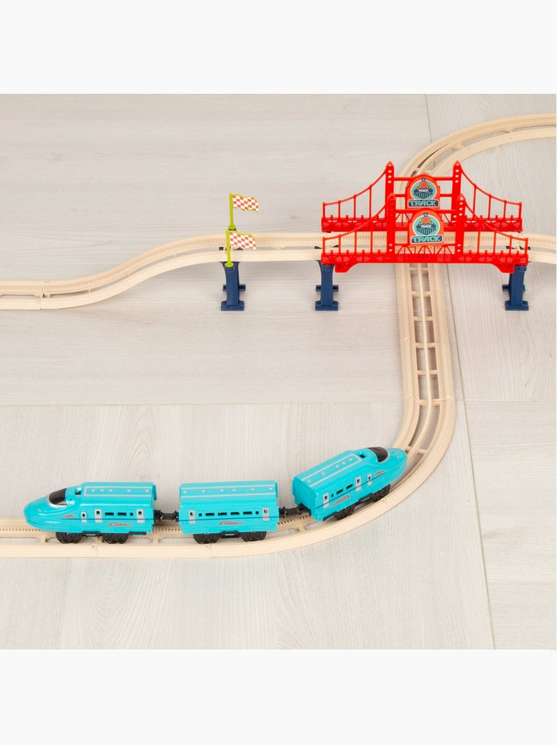 Trenino elettrico giocattolo da 43 pezzi con suono speed & go N/D - Kiabi
