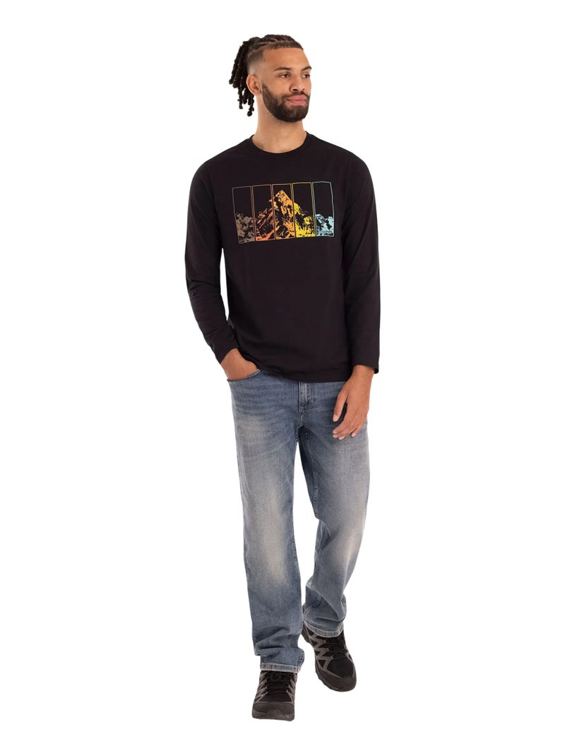 TrespassMaglietta Casual Dirigibile Manica Lunga Uomo Nero - Kiabi