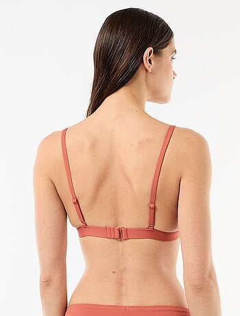 Triangolo da bagno con bordi in macramè