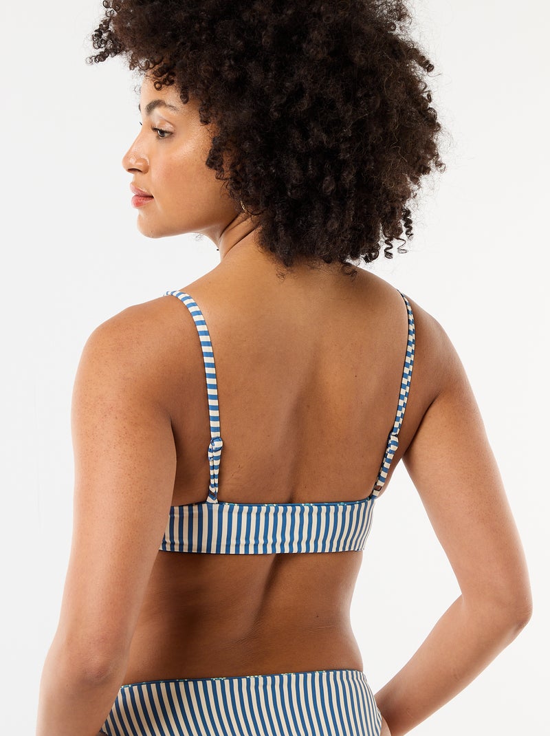 Triangolo da bagno stampato reversibile Blu - Kiabi