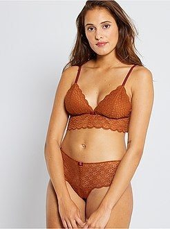 Triangolo pizzo imbottiture estraibili - Kiabi