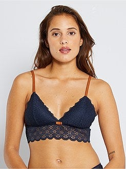 Triangolo pizzo imbottiture estraibili - Kiabi