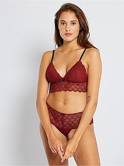 Triangolo pizzo imbottiture estraibili - Kiabi