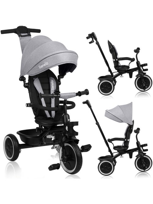 Triciclo convertibile LIONELO Berry 2 in 1 - Passeggino/Bicicletta - Dai 9 mesi - Campanello e porta - Kiabi