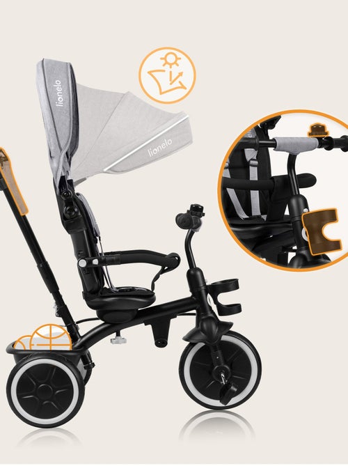 Triciclo convertibile LIONELO Berry 2 in 1 - Passeggino/Bicicletta - Dai 9 mesi - Campanello e porta - Kiabi