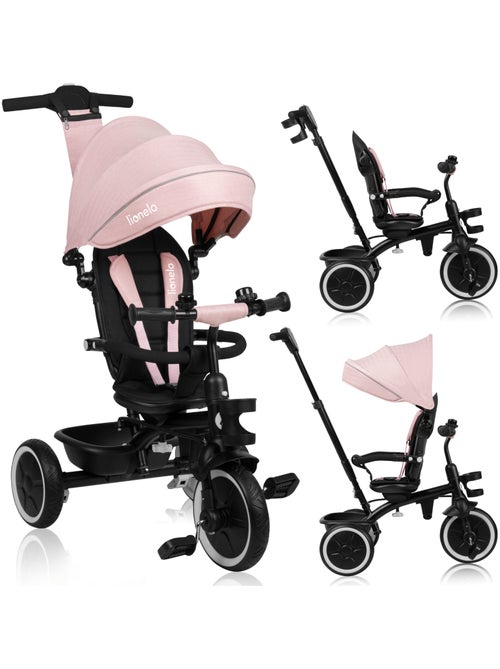 Triciclo convertibile LIONELO Berry 2 in 1 - Passeggino/Bicicletta - Dai 9 mesi - Campanello e porta - Kiabi