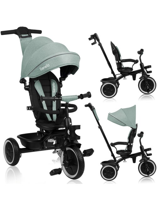 Triciclo convertibile LIONELO Berry 2 in 1 - Passeggino/Bicicletta - Dai 9 mesi - Campanello e porta - Kiabi