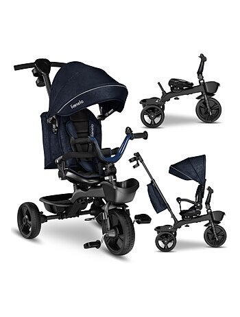Triciclo convertibile LIONELO Kori - Sedile reversibile e regolabile - Fino a 25 kg - Cestino inclus