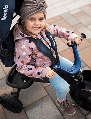 Triciclo convertibile LIONELO Kori - Sedile reversibile e regolabile - Fino a 25 kg - Cestino inclus