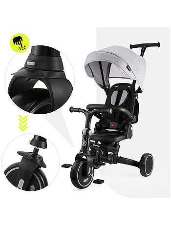 Triciclo convertibile TOBI FOREST 8 in 1 con manubrio regolabile, ruote in EVA e funzione passeggino