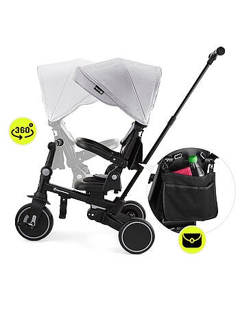 Triciclo convertibile TOBI FOREST 8 in 1 con manubrio regolabile, ruote in EVA e funzione passeggino