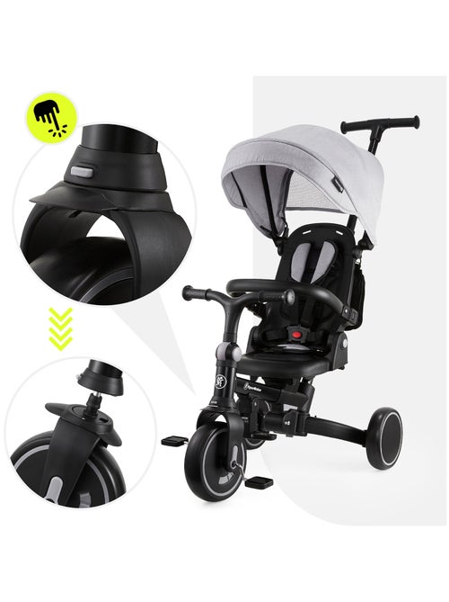 Triciclo convertibile TOBI FOREST 8 in 1 con manubrio regolabile, ruote in EVA e funzione passeggino - Kiabi