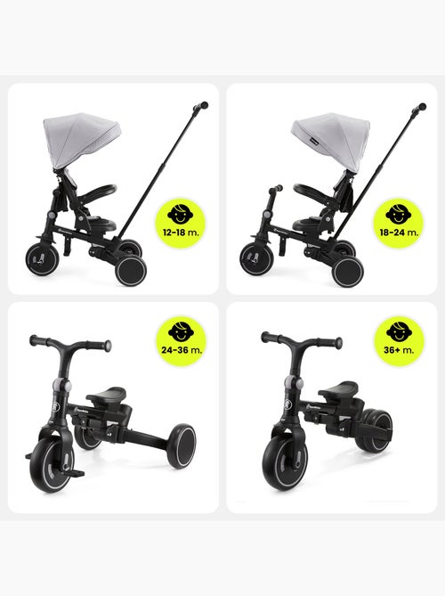 Triciclo convertibile TOBI FOREST 8 in 1 con manubrio regolabile, ruote in EVA e funzione passeggino - Kiabi