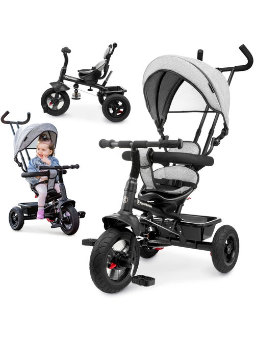 Triciclo evolutivo 3 in 1 TOBI FREY con maniglione, ruote gonfiate e accessori - Kiabi