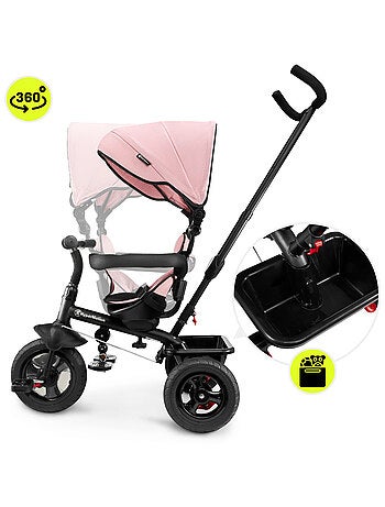 Triciclo evolutivo 3 in 1 TOBI FREY con maniglione, ruote gonfie e accessori per bambini 1-4 anni