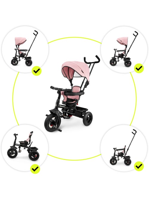 Triciclo evolutivo 3 in 1 TOBI FREY con maniglione, ruote gonfie e accessori per bambini 1-4 anni - Kiabi