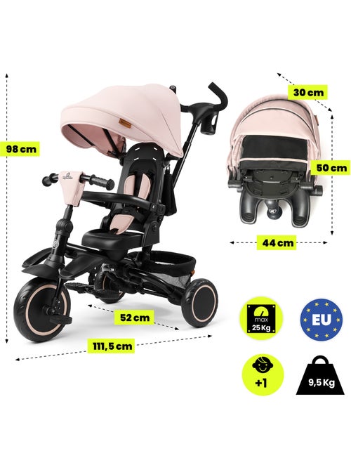 Triciclo evolutivo pieghevole hypermotion tobi timber beige 2 in 1 bambini 1-5 anni - Kiabi Triciclo evolutivo pieghevole hypermotion tobi timber beige 2 in 1 bambini 1-5 anni - Kiabi