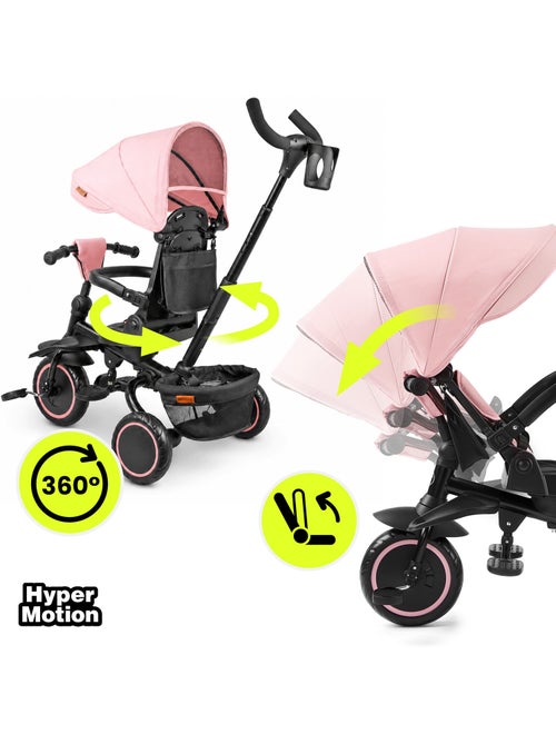 Triciclo evolutivo pieghevole hypermotion tobi timber rosa 2 in 1 bambini 1-5 anni - Kiabi Triciclo evolutivo pieghevole hypermotion tobi timber rosa 2 in 1 bambini 1-5 anni - Kiabi