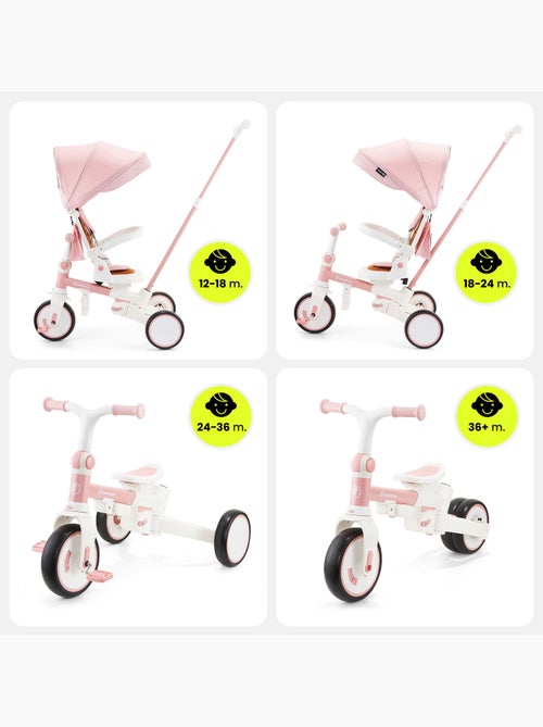 Triciclo multifunzione 8 in 1 tobi forest – evolutivo con spinta e seduta girevole - Kiabi Triciclo multifunzione 8 in 1 tobi forest – evolutivo con spinta e seduta girevole - Kiabi
