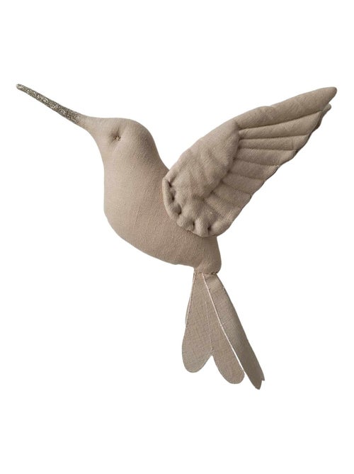 Trofeo da parete per bambini, colibrì in lino beige | SEVIRA KIDS - Kiabi