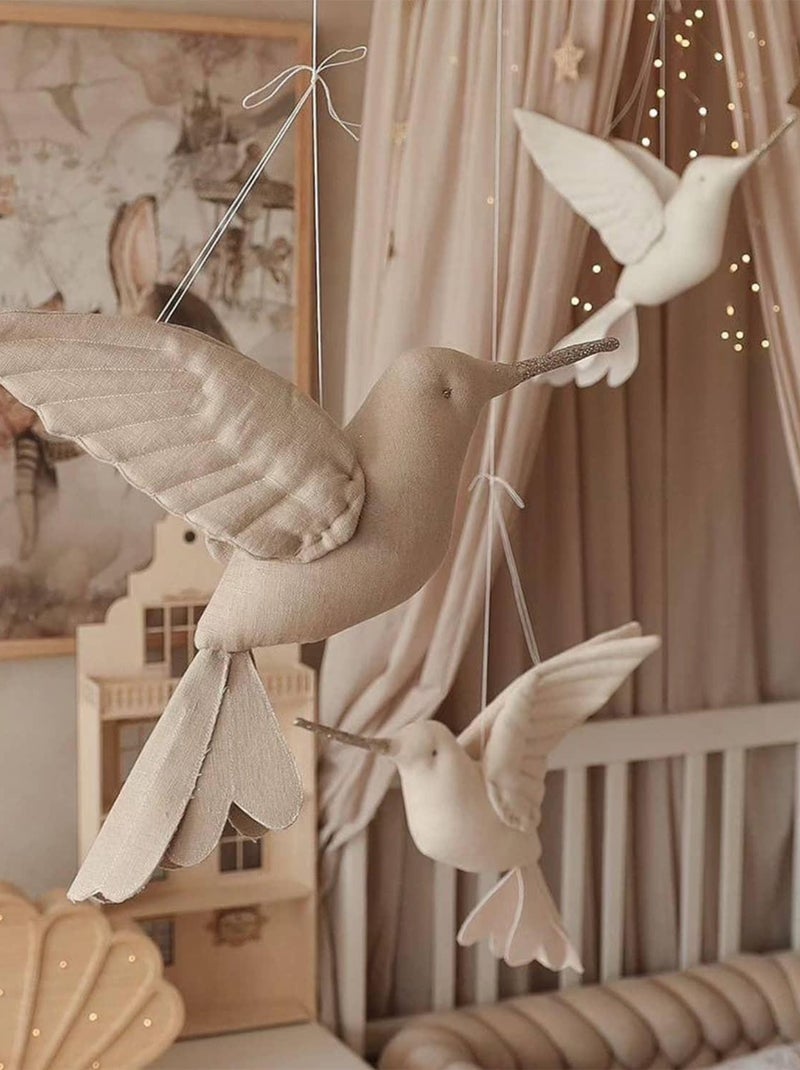 Trofeo da parete per bambini, colibrì in lino beige | sevira kids | sevira kids Beige - Kiabi