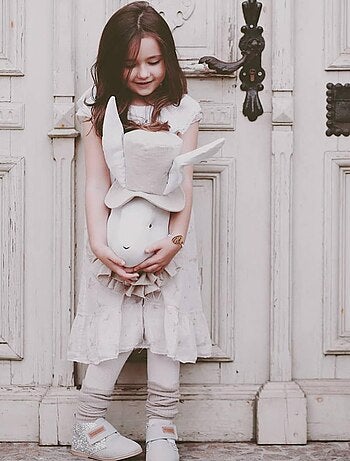 Trofeo da parete per bambini in lino, signor coniglio | SEVIRA KIDS