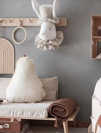 Trofeo da parete per bambini in lino, signor coniglio | SEVIRA KIDS