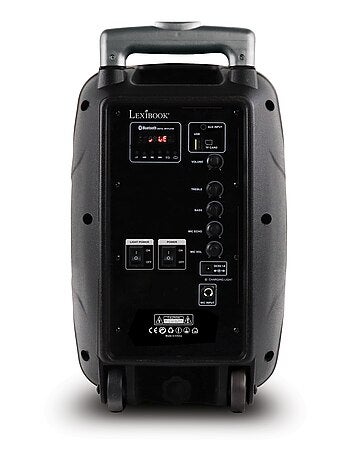Trolley Bluetooth® Karaoke Audio System 8'' con luci e microfono