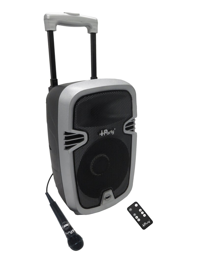 Trolley Bluetooth® Karaoke Audio System 8'' con luci e microfono Nero - Kiabi