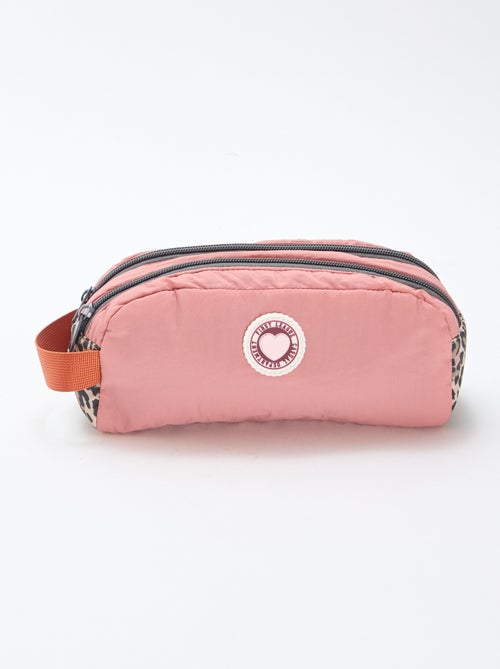 Trousse color block a doppio scomparto - Kiabi