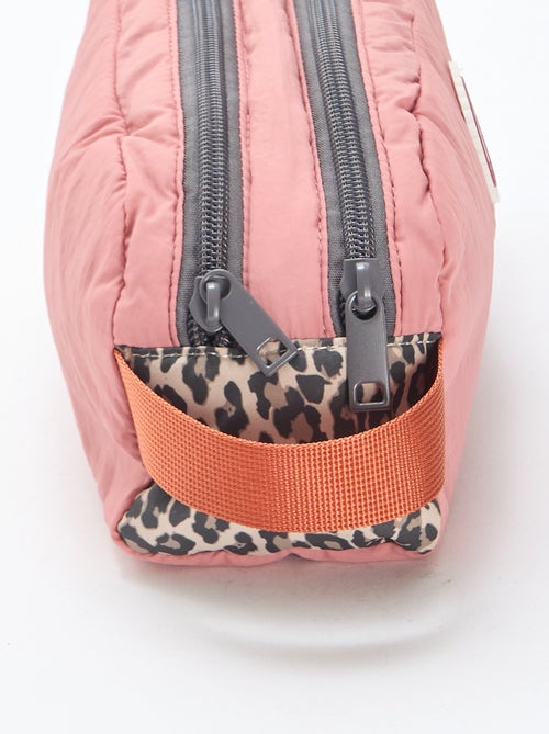 Trousse color block a doppio scomparto - Kiabi