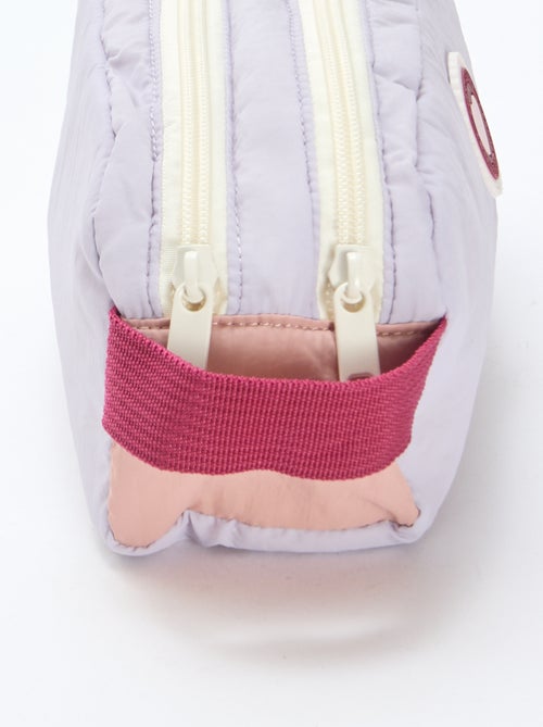 Trousse color block a doppio scomparto - Kiabi