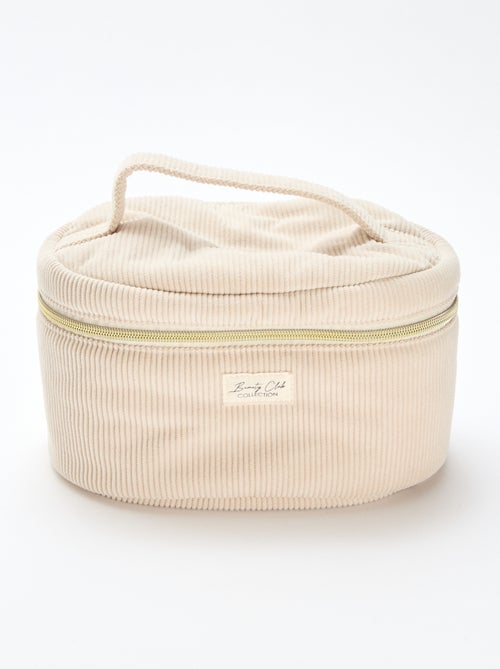 Trousse da bagno - Beauty case - materiale a coste - Kiabi