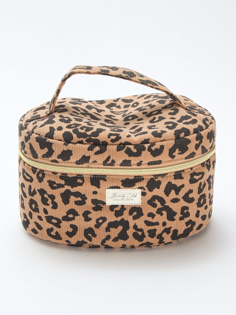 Trousse da bagno - Beauty case - motivo leopardato Marrone - Kiabi