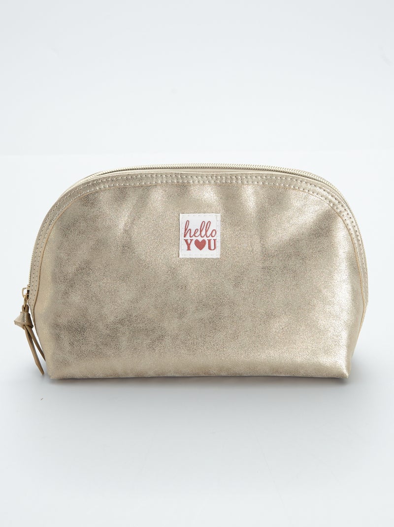 Trousse da bagno effetto iridescente - dorato - Taglie forti - 7.00