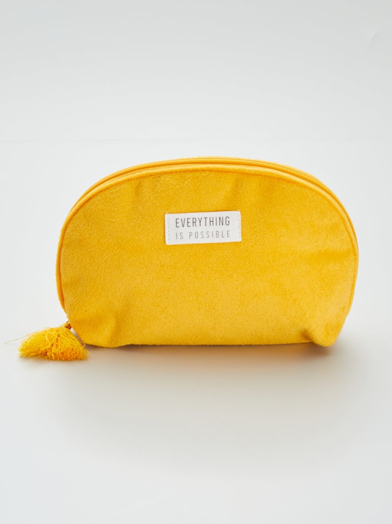 Trousse da bagno effetto spugna GIALLO - Kiabi